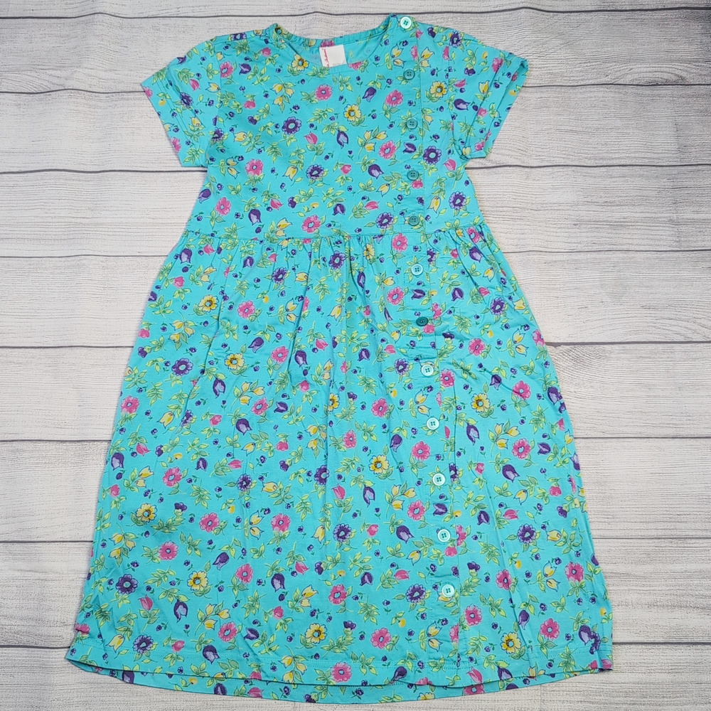 12 Hanna Andersson Vintage Blue Floral Dress